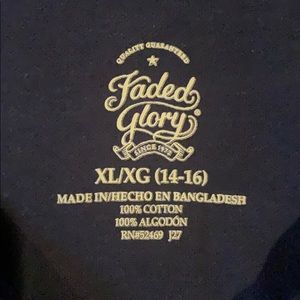 Lot of 2 Faded glory blue polos XL (boys) (14-16)